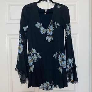 Free People blue floral dress